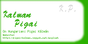 kalman pigai business card