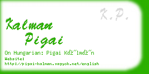 kalman pigai business card